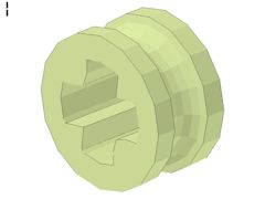 %4265C ハーフブッシュ[パステル黄緑]