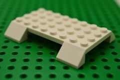 %7062 スロープ45度[白]6x8(両側傾斜、一部切取)