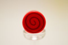 %98138 タイル[赤]1x1(円、渦巻き)