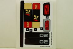 #76972 付属シール（若干の折れ、曲りあり）