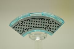 %7836 タイル[透明水色]2x2(1/4円、裏面ポッチ受あり、#77256)