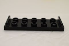 %7665 プレート[黒]2x6(両端にパネル)