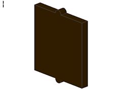 %60601 窓ガラス[濃茶]1x2x2(フラット)