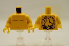 ミニフィグ胴体[黄色](背中にアヒル)