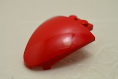 %7613 カーブスロープ[赤]4x5x1.66(ポッチ2個)