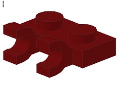 %60470 プレート[エンジ]1x2(水平クリップ2個)