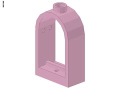 %30044 アーチ型窓枠[パステルダークピンク]1x2x2.6