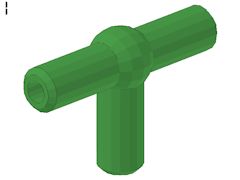 T型分岐パイプ[薄緑]