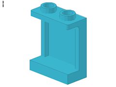 %94638 パネル[アズール青]1x2x2(両サイド補強型)