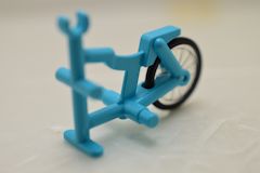 %50015 三輪車フレーム[アズール青](リアタイヤ付)