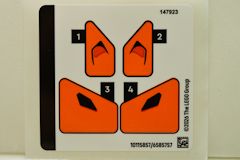 #77257 付属シール（若干の折れ、曲りあり）