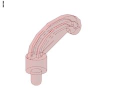 %4502a 羽根飾り[透明赤](小)