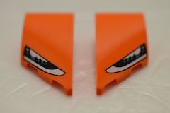 %6929 %6930 カーブスロープ[オレンジ]4x2(ヘッドライト、左右ペア)