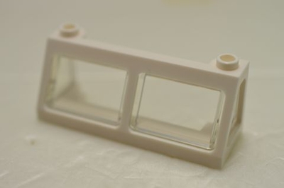 %13760 %13756 トレイン窓[白]2x6x2([透明クリア]ガラス付)