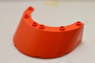 %7664 風防[赤オレンジ]6x8x2