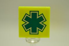 %3068b タイル[ネオンイエロー]2x2(ＥＭＴスター)