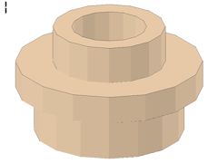 %85861 プレート[肌色]1x1(丸、貫通)