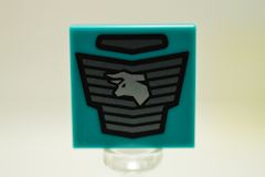 %3068b タイル[ダークシアン]2x2(フロントグリル)