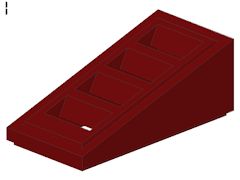 %61409 スロープ18度[エンジ]2x1x2/3(スリット)