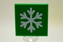 %3068b タイル[緑色]2x2(雪の結晶)