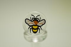 %98138 タイル[透明クリア]1x1(円、ハチ)