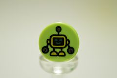 %98138 タイル[パステル黄緑]1x1(円、ロボット)