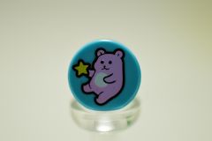 %98138 タイル[アズール青]1x1(円、テディベア)