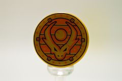 %4150 タイル[パール金]2x2(円、ドラゴンヘッド)