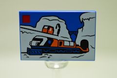 %26603 タイル[青色]2x3(電車)