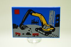 %26603 タイル[青色]2x3(ショベルカー)