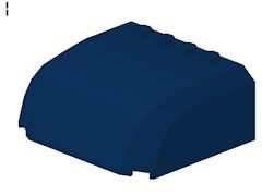 %92115 風防[紺]5x6x2(カーブ、ポッチx4)