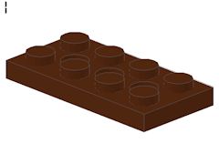 %3709B プレート[新茶](穴開き)2x4