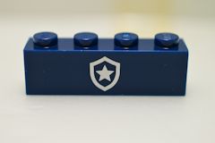 %3010 ブロック[紺]1x4(ポリスバッジ)