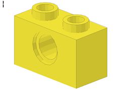 %3700 ビーム[パステル薄黄]1x2