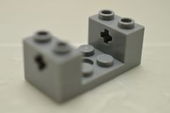 %67446 ビーム[新灰]2x4x1.3(軸穴、中央2x2カット)