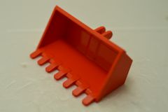 %50335 バケット[赤オレンジ]3x6ツメが7個(ヒンジロック指2本)