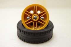 %30699%56904 43.2x14タイヤ＆車輪[パール金](軸穴)セット