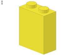 %550 ブロック[パステル薄黄]1x2x2