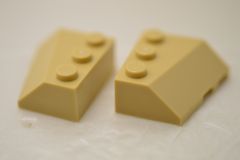 %42862 %48165 ウェッジ[タン]3x3(左右ペア、傾斜)