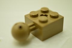 %57909b 関節ブロック[ダークタン]2x2(テクニックボール1個)