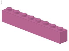 %3008 ブロック[ダークピンク]1x8