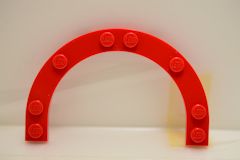 %7961 プレート[赤]5x8(1/2楕円、4x6楕円カット)