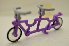 二人乗り自転車[パステル紫](ハンドル[新灰])