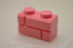 %98283 ブロック[ウォームピンク]1x2(レンガ)