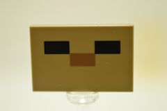 %2663 タイル[ダークタン]2x3(マイクラ、ＢａｂｙＨｕｓｋＦａｃｅ)