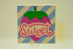 %1751 タイル[白]4x4(Ｓｗｅｅｔ)