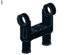 %48496 コネクタ[黒](ペグ穴x3、ペグx2)