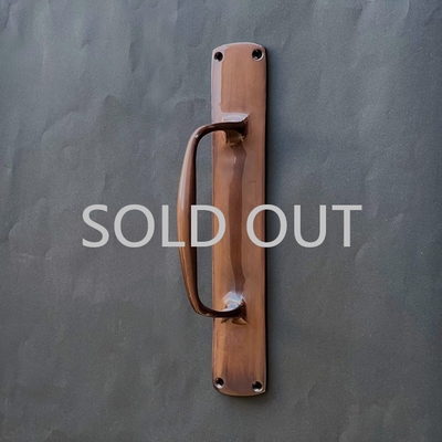 ＭＢ－１４２　真鍮鋳物ドアハンドルⅡ型　飴色めっき　　MB-142