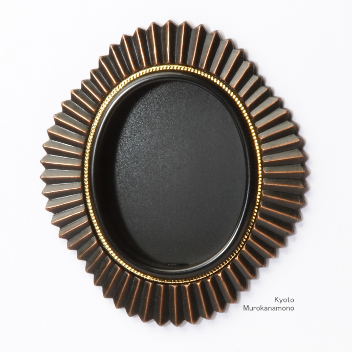 襖引手 赤銅銅剥菱菊 | 室金物オンラインストア