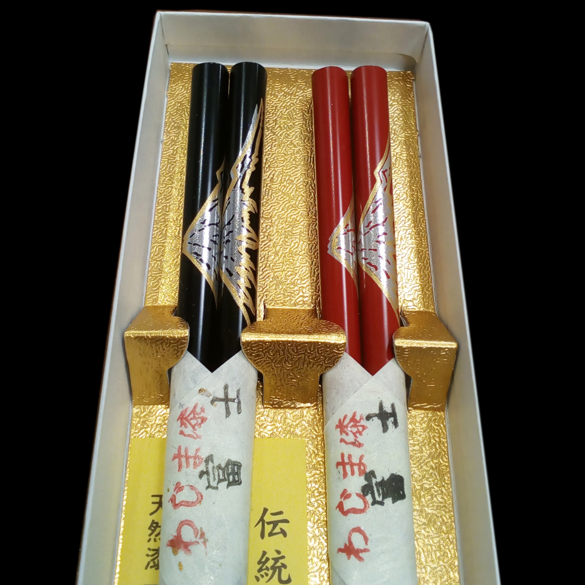 輪島塗二膳箸 先乾漆富士 | 石川県観光物産館